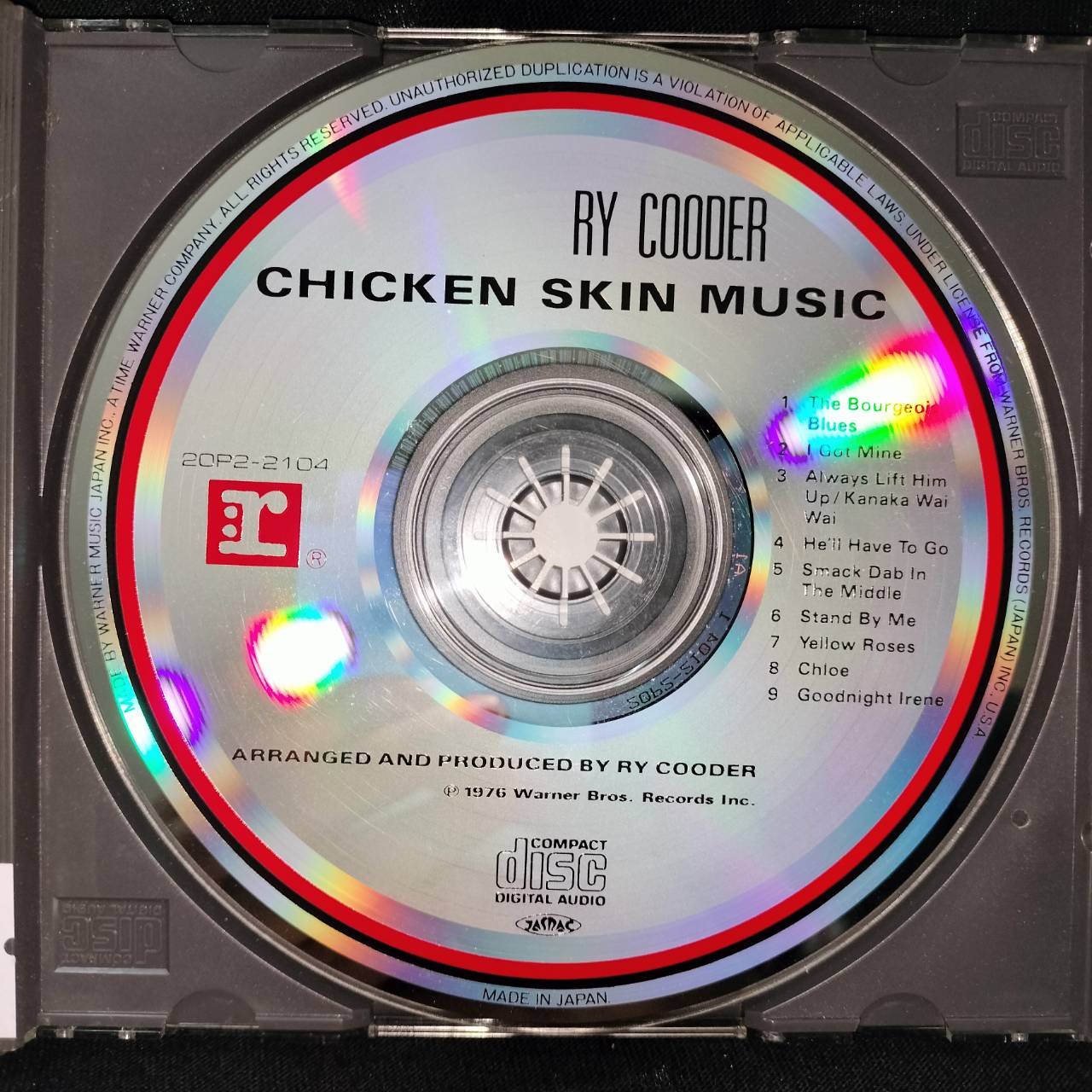 Ry Cooder – Chicken Skin Music / JAPAN / แผ่นเป็นรอย