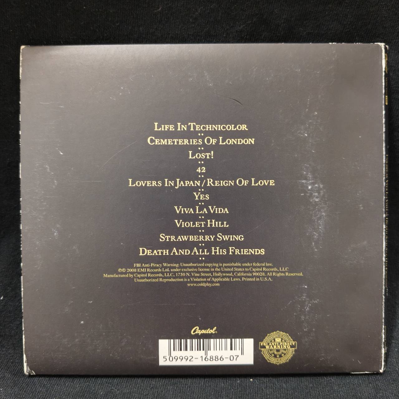 Coldplay – Viva La Vida Or Death And All His Friends / USA / กล่องกระดาษเก่าเก็บ / แผ่นสวย