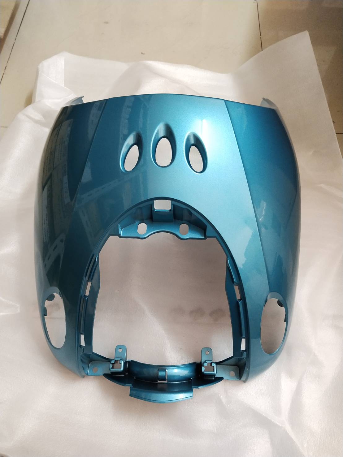 บังลมหน้า FINO ลายดอกไม้ 2009 สีเขียว อะไหล่แท้ YAMAHA 4D0-F8311-00-P8