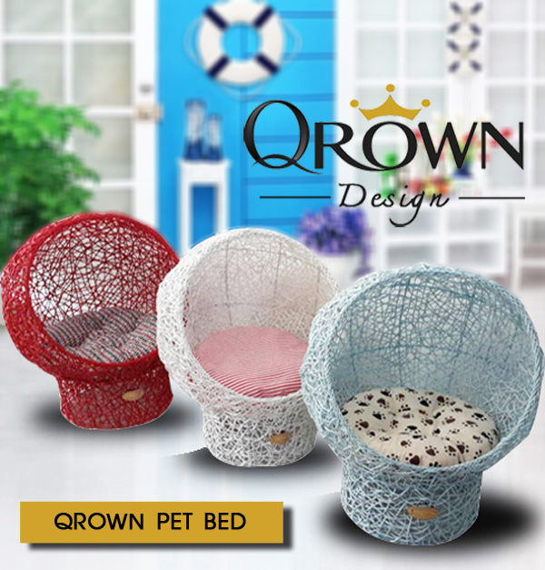 เตียงนอนสุนัข แมว โซฟานอน สำหรับสัตว์เลี้ยง By Qrown Design