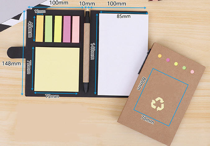 กระดาษโน๊ต+ปากกา,สมุดโน๊ต,Post-it,โพสอิท,ขนาด10*14.8cm