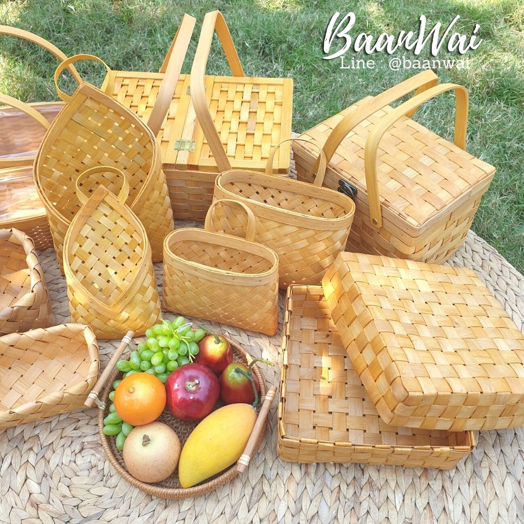 ซองไม้สาน ซองไม้สานทรงเหลี่ยม ซอง...