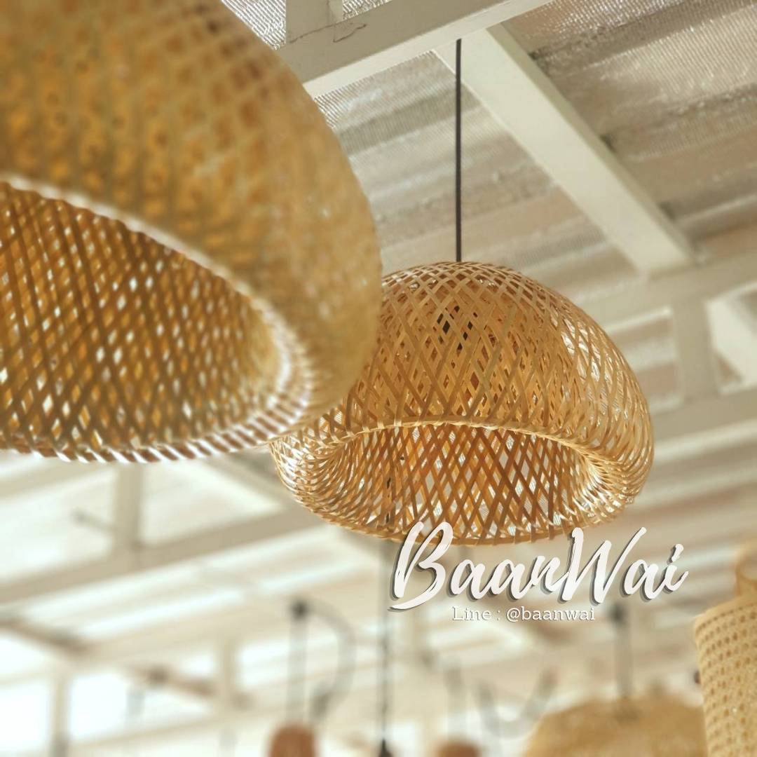 โคมไฟไม้ไผ่ โคมไฟฝักบัว