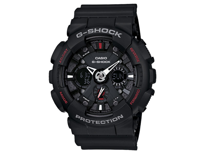 CASIO G-SHOCK นาฬิกาข้อมือ นาฬิกากันน้ำ นาฬิกาของแท้ ประกันศูนย์ CMG 1 ปี รุ่น GA-120-1A