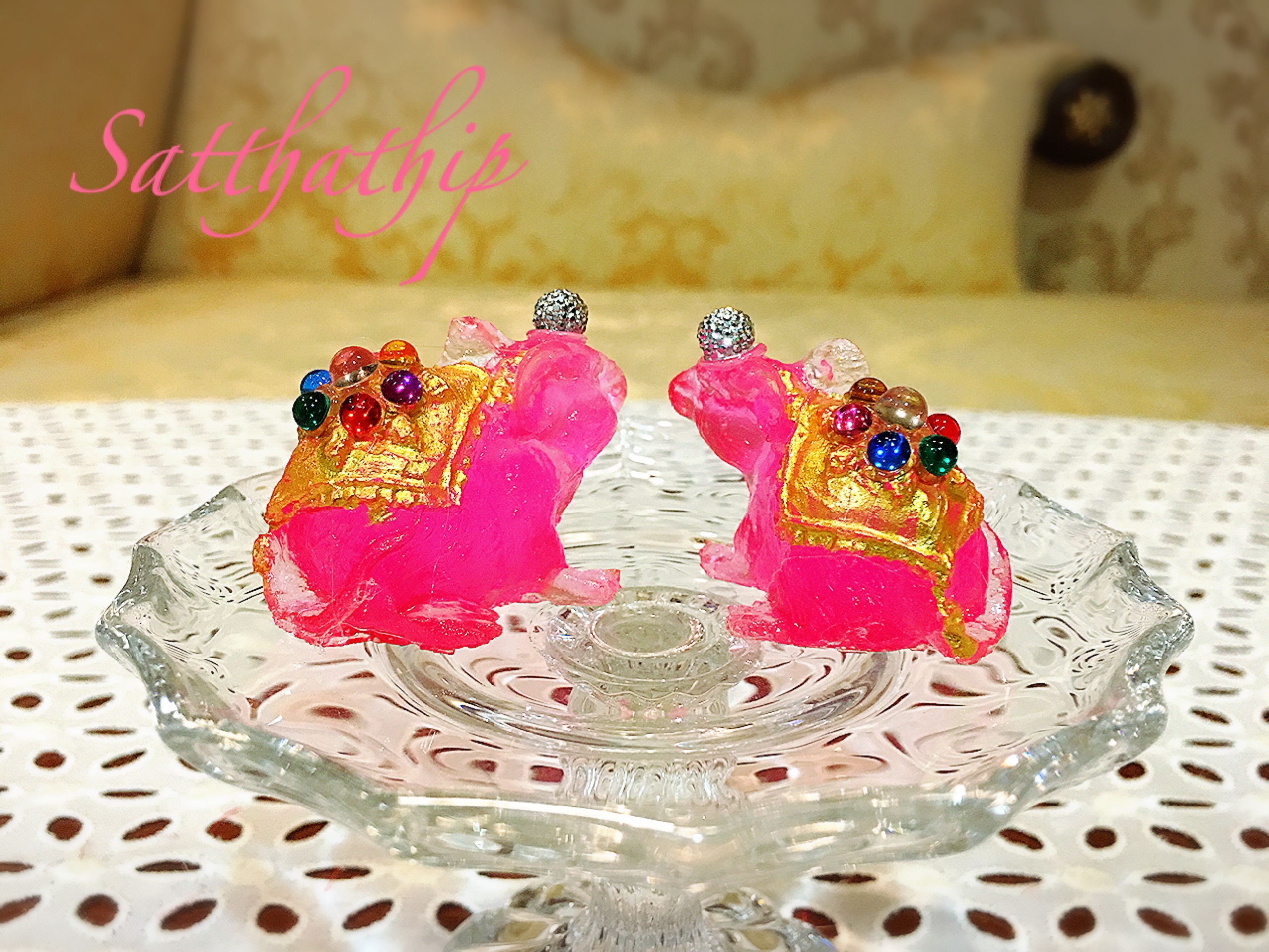 หนูมุสิกะ แต่งองค์ (ราคาเป็นคู่) บริวารแห่งพระพิฆเนศ/ หนูเรซิ่น ถวายพระพิฆเนศ - Ganesha: Lord of Success