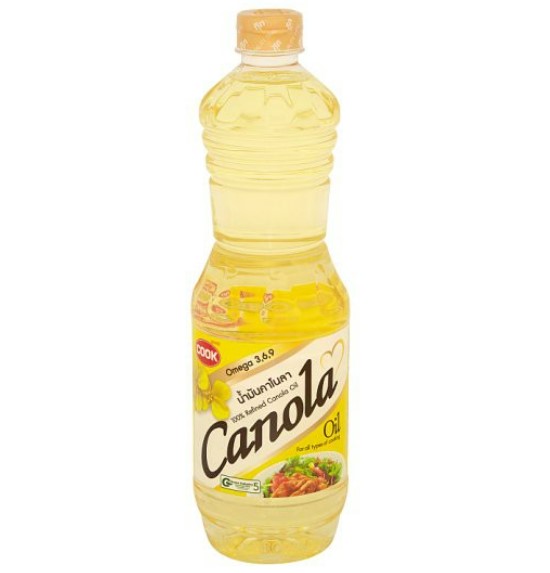 น้ำมันคาโนล่า ตรากุ๊ก 1 ลิตร Cook Brand Canola Oil 1 ltr. (04-0158)