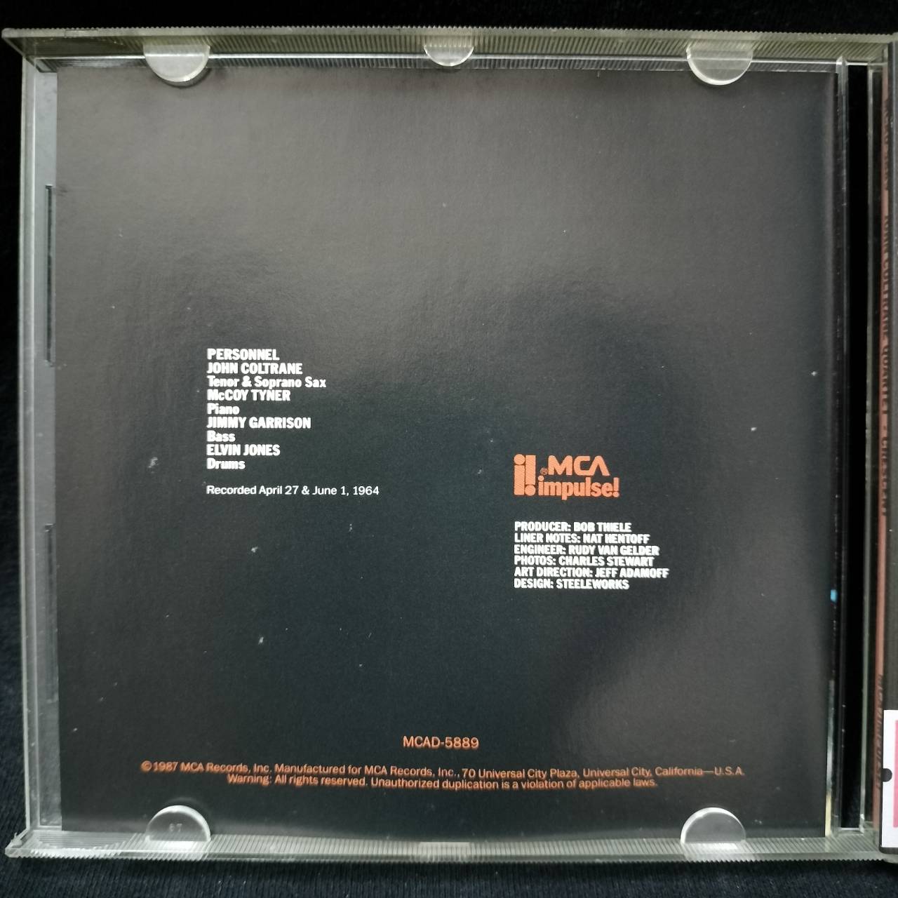 John Coltrane Quartet – Crescent / USA / แผ่นดี