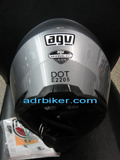หมวกทรงวิบาก AGV รุ่นล่าสุด AX-8 dual EVO สีเทา size L, XL