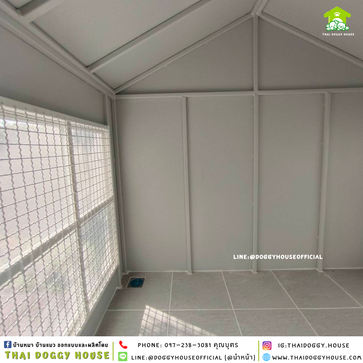 บ้านหมา ติดพัดลม แบบบ้าน 𝑵𝒐𝒓𝒅𝒊𝒄 𝒔𝒕𝒚𝒍𝒆