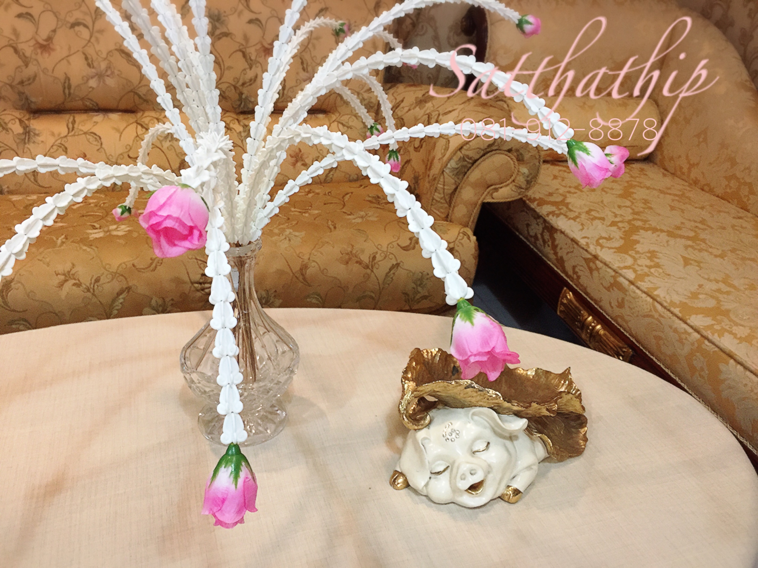 ก้านดอกรักประดิษฐ์ (พลาสติก) - Crown flower
