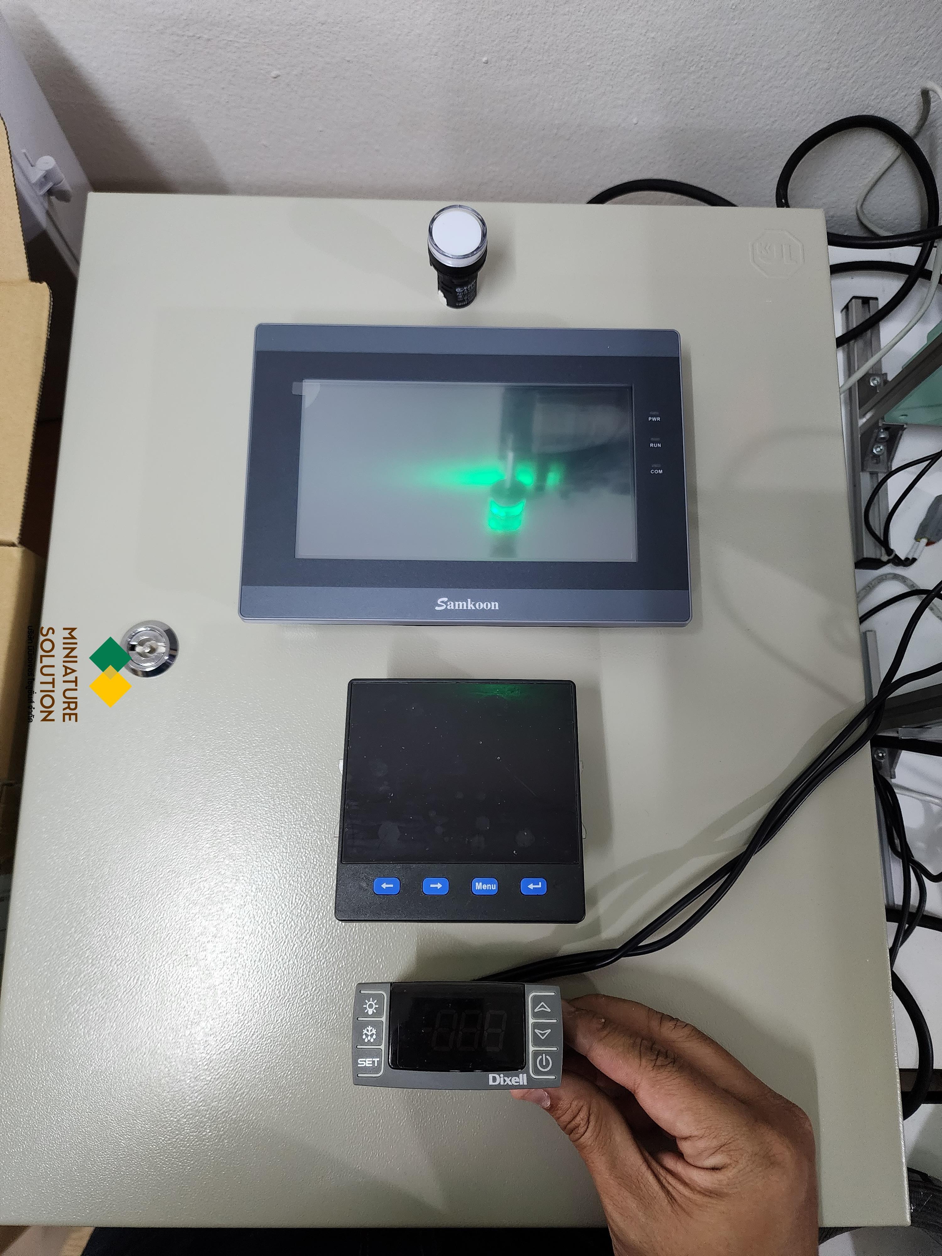 ตู้ควบคุม AHU ระบบทำความเย็นตู้คอนเทนเนอร์ วัดอุณหภูมิ ความชื้น วัดการใช้พลังงานไฟฟ้าเพื่อลดค่าไฟ