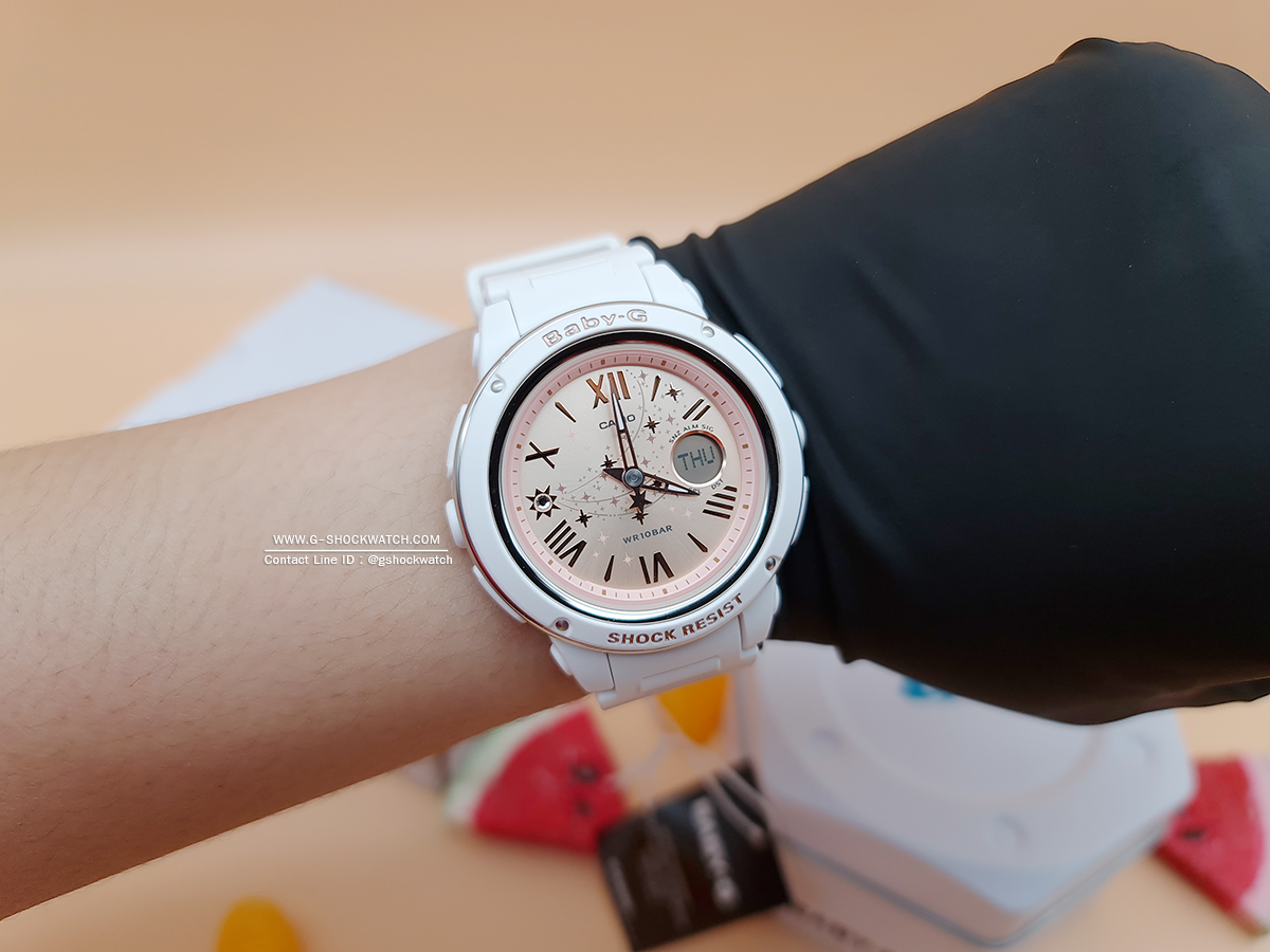 CASIO BABY-G นาฬิกาข้อมือ นาฬิกากันน้ำ นาฬิกาของแท้ ประกันศูนย์ CMG 1 ปี รุ่น BGA-150ST-7A