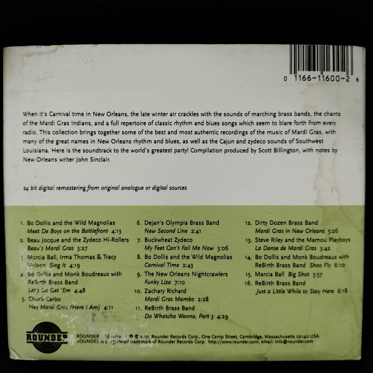 Various – Mardi Gras In New Orleans / USA / ปกมีคราบน้ำ / แผ่นดี