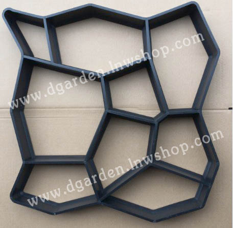 DIY แม่พิมพ์ลายพื้นทางเดิน ลายหินกาบ ขนาดใหญ่ 50x50x4 D2