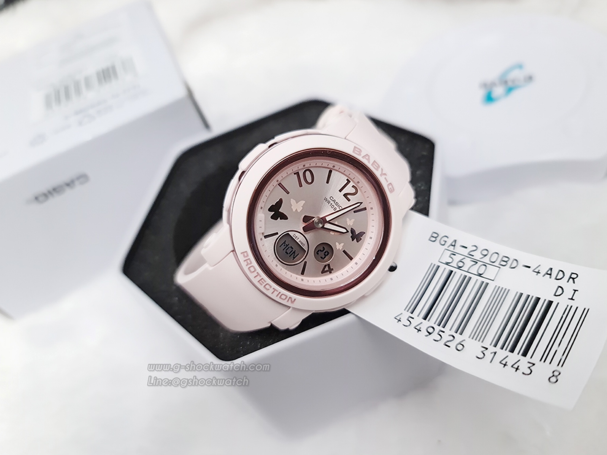CASIO BABY-G นาฬิกาข้อมือ นาฬิกากันน้ำ นาฬิกาของแท้ ประกันศูนย์ CMG 1 ปี รุ่น BGA-290BD-4A