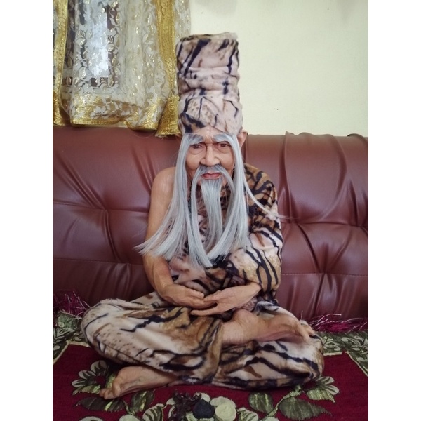 ปู่ฤาษี นารอด นาคราช ตาไฟ เดินดง หน้าตัก 12 นิ้ว เนื้อไฟเบอร์กลาส