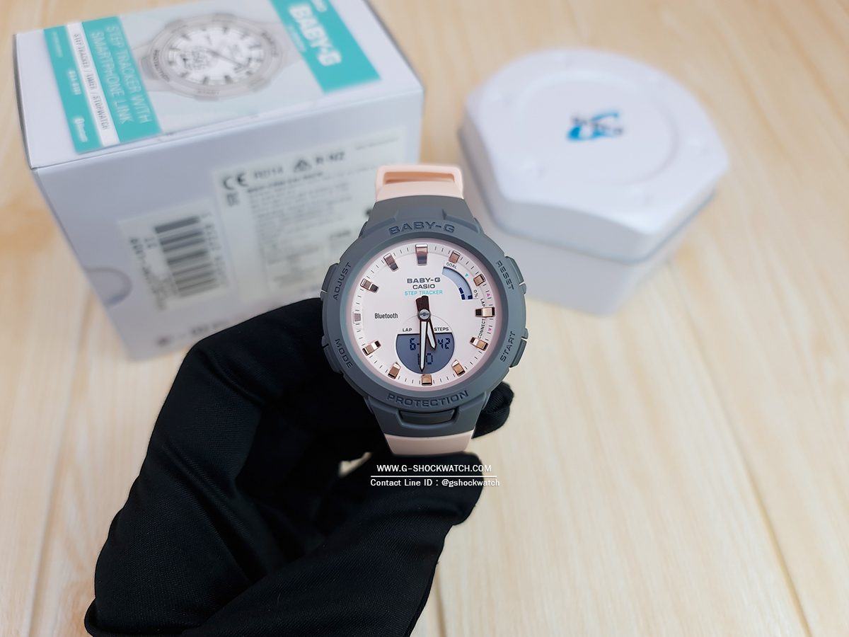 CASIO BABY-G นาฬิกาข้อมือ นาฬิกากันน้ำ นาฬิกาของแท้ ประกันศูนย์ CMG 1 ปี รุ่น BSA-B100MC-4A