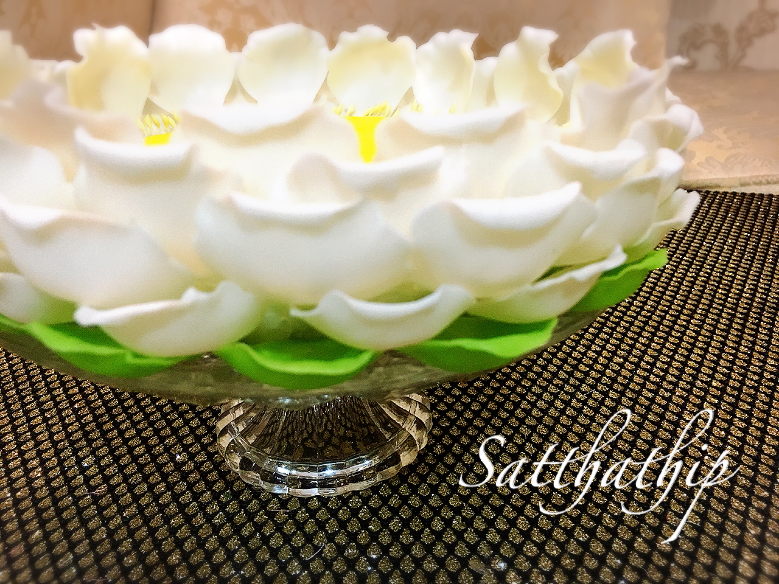 ถาดดอกมะลิ ประดิษฐ์จากดิน - ฐานดอกมะลิ ประดิษฐ์จากดิน - พานดอกมะลิ ประดิษฐ์จากดิน - ถาดมะลิดินปั้น - ฐานมะลิดินปั้น - พานมะลิดินปั้น -Tray