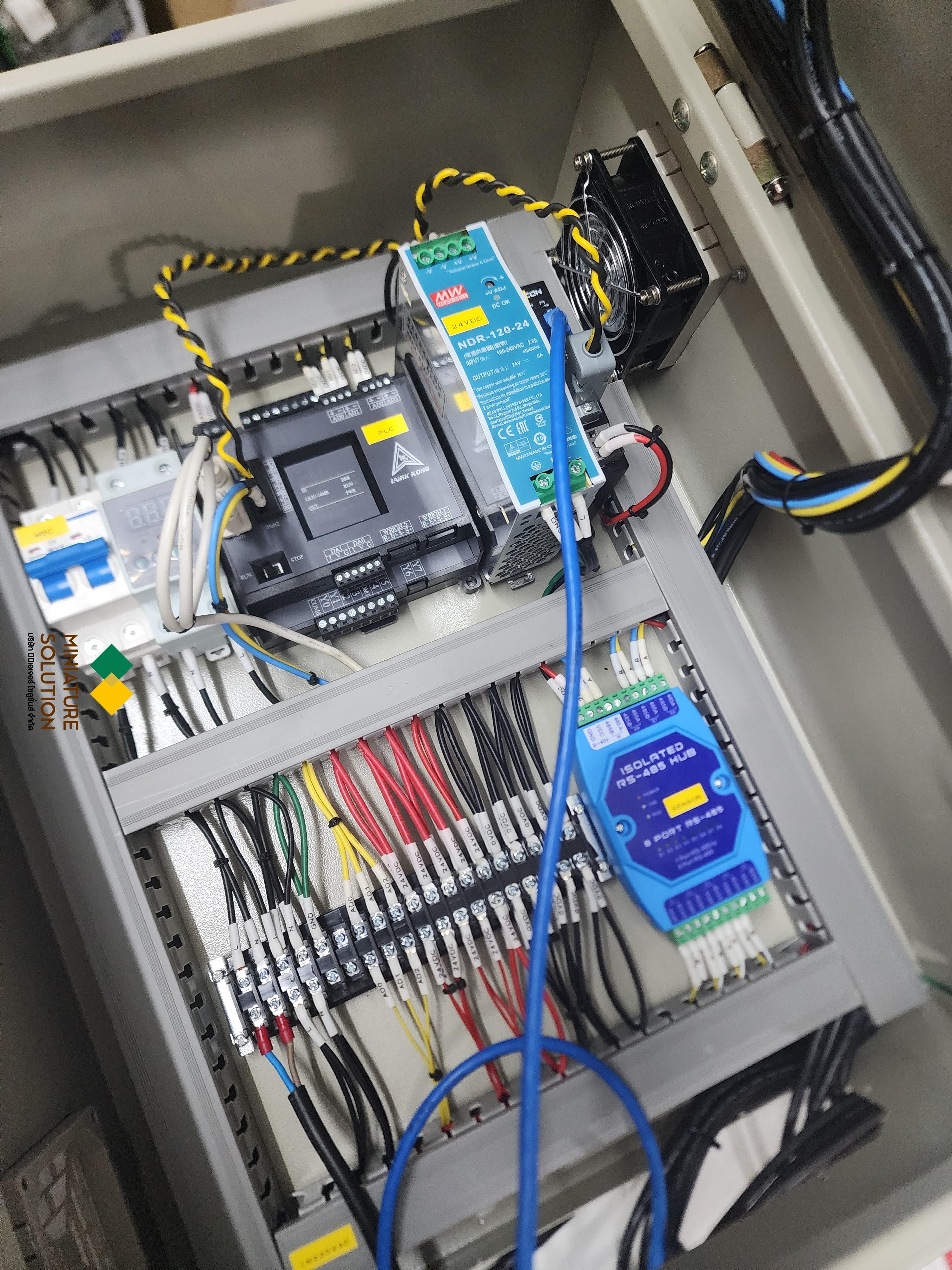 ตู้ควบคุม AHU ระบบทำความเย็นตู้คอนเทนเนอร์ วัดอุณหภูมิ ความชื้น วัดการใช้พลังงานไฟฟ้าเพื่อลดค่าไฟ