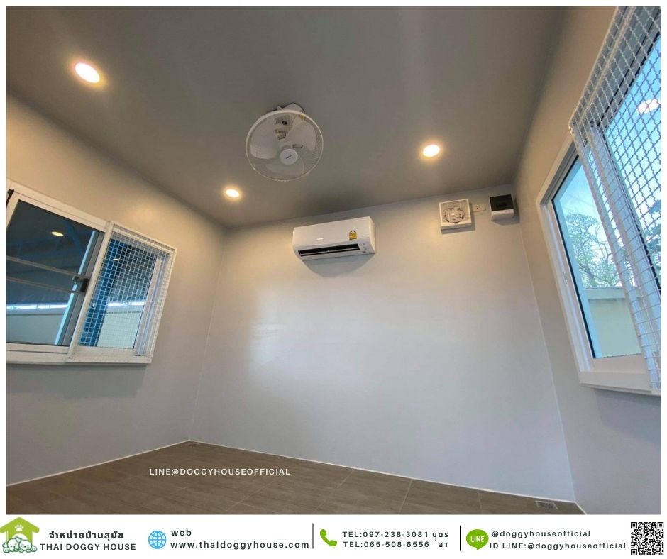 บ้านหมา รองรับการติดแอร์