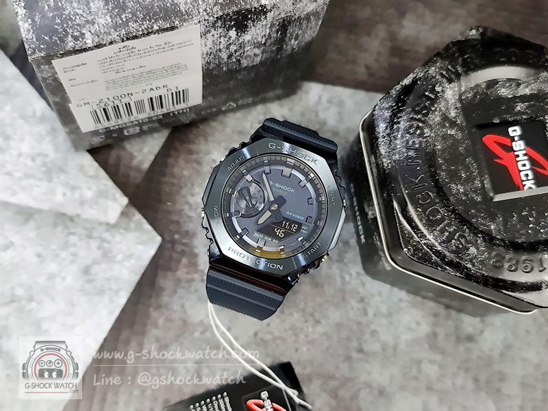 CASIO G-SHOCK นาฬิกาข้อมือ นาฬิกากันน้ำ นาฬิกาของแท้ ประกันศูนย์ CMG 1 ปี รุ่น GM-2100N-2A