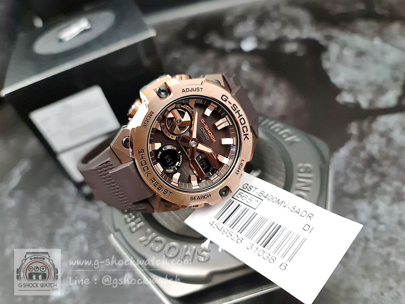 CASIO G-SHOCK นาฬิกาข้อมือ นาฬิกากันน้ำ นาฬิกาของแท้ ประกันศูนย์ CMG 1 ปี รุ่น GST-B400MV-5A