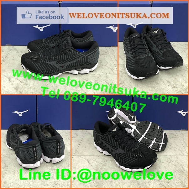Mizuno WaveKnit S1 สีดำ รุ่นใหม่ ยอดรองเท้าวิ่ง หรูหราด้วยผ้าลายถัก สีสวย พื้นหนานุ่ม ใส่สบายเท้า น่าใช้ J1GC182509