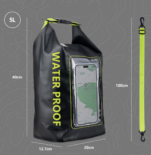 กระเป๋ากันน้ำ,กระเป๋าพีวีซีกันน้ำ,กระเป๋าเที่ยวทะเล,ขนาด2L,ขนาด5L