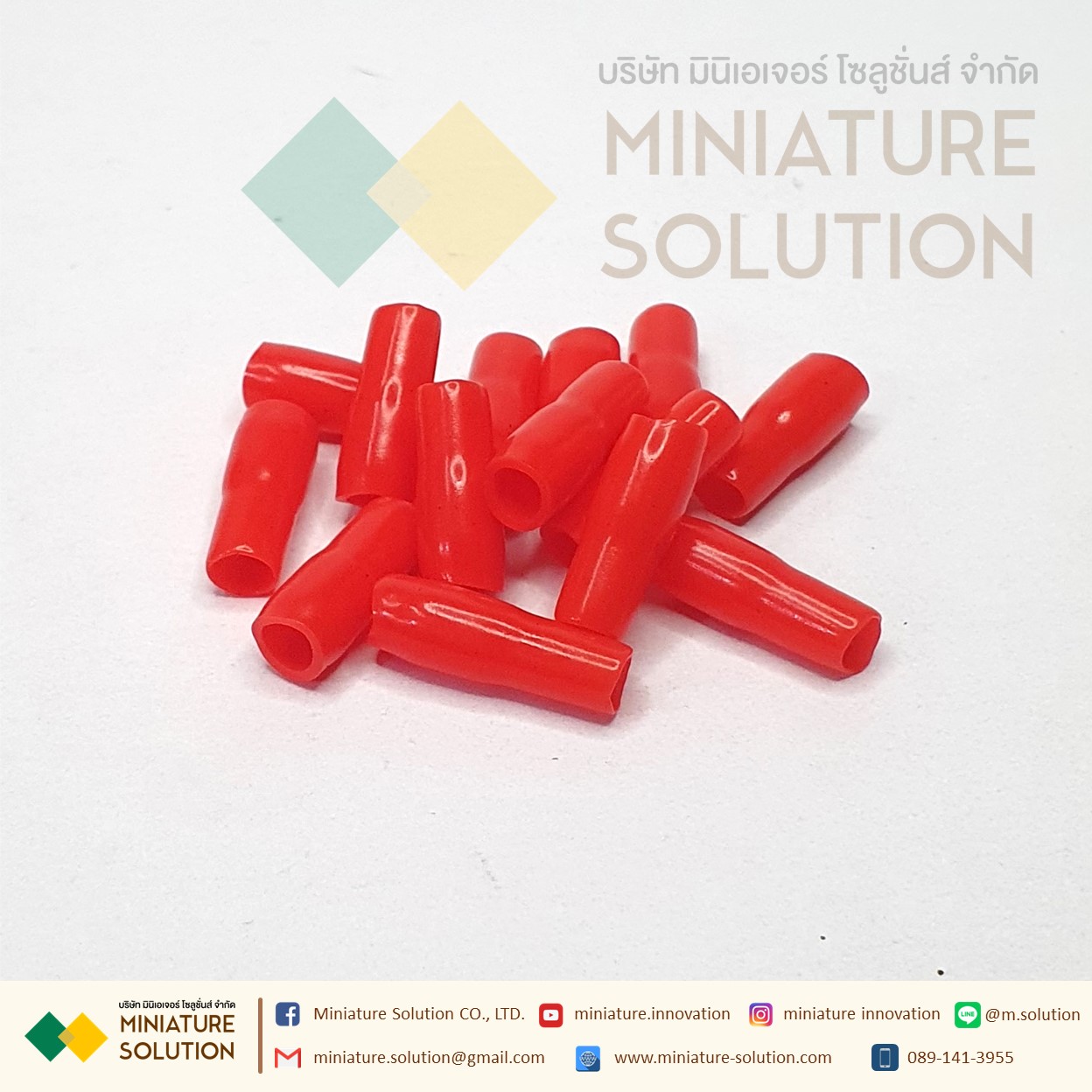 ปลอกหุ้มหางปลา เบอร์ V001-V100 ใช้กับหางปลาเบอร์ 1.5 - 100 Sqmm WIRE END CAPS (100ชิ้น/ถุง)