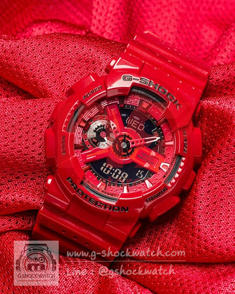 CASIO G-SHOCK นาฬิกาข้อมือ นาฬิกากันน้ำ นาฬิกาของแท้ ประกันศูนย์ CMG 1 ปี รุ่น GA-110LPA-4