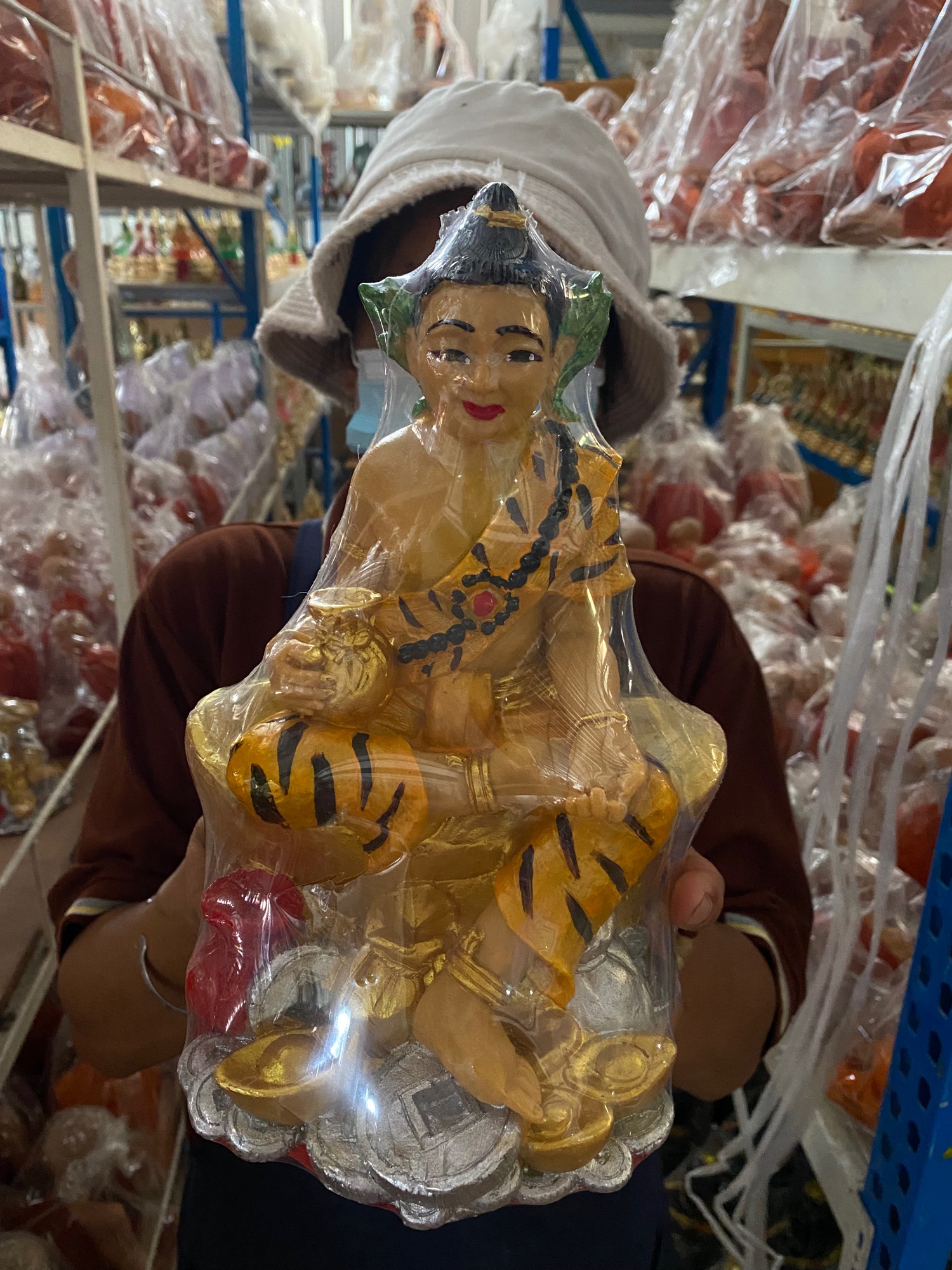 กุมารเงิน กุมารทอง เรียกทรัพย์ กว้าง8นิ้ว สูง10นิ้ว