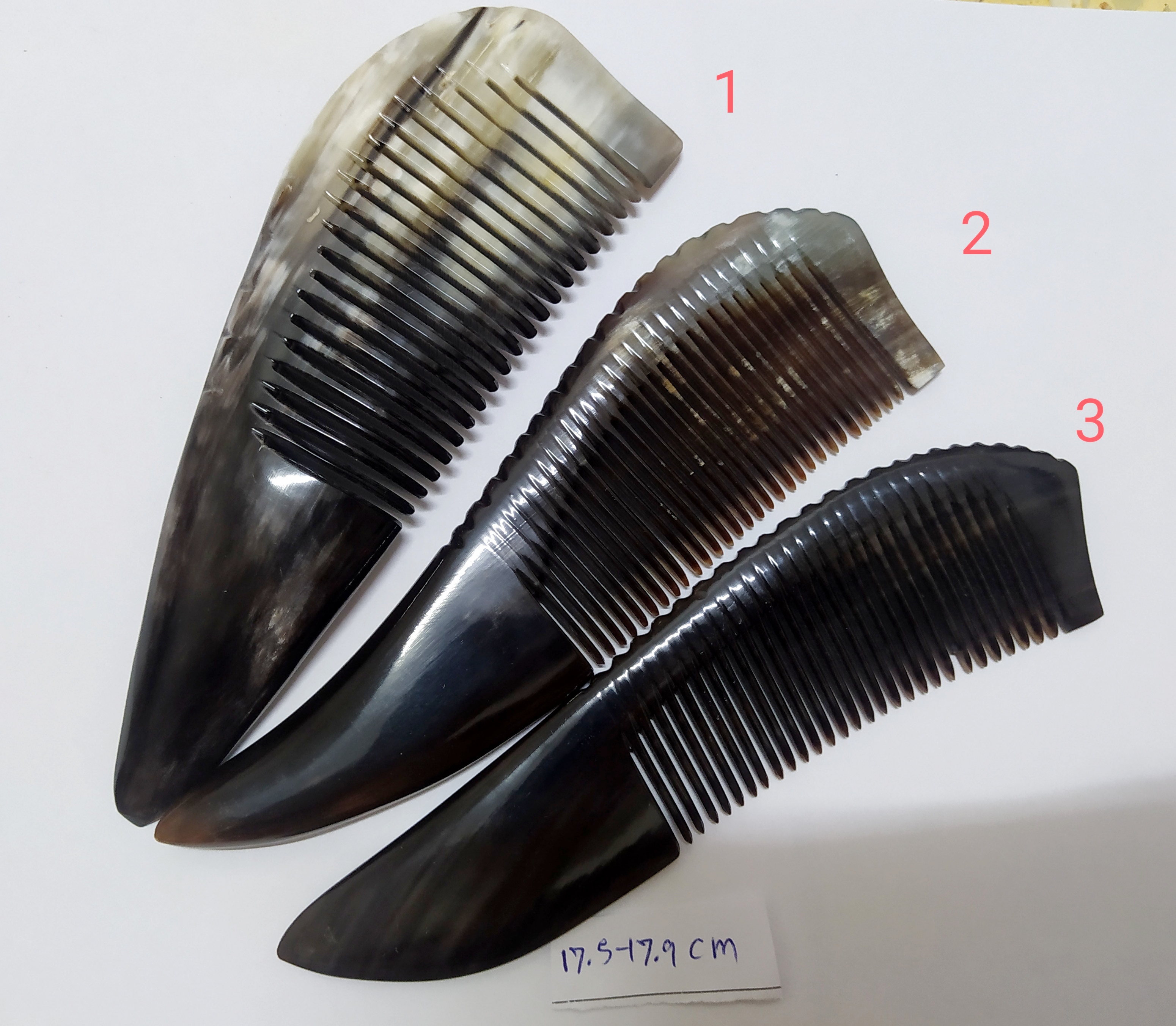 หวีเขาควาย 17.5-17.9 cm.