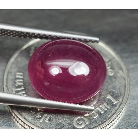 พลอยทับทิม (Ruby) 7.20 กะรัตสีแดงชมพู