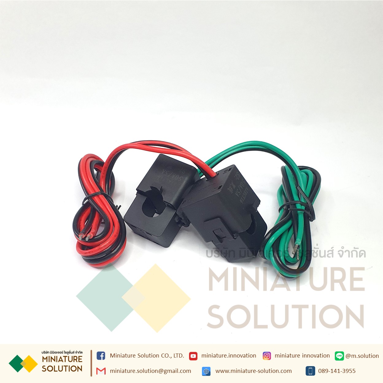 CT ขนาดเล็ก หม้อแปลงกระแสไฟฟ้า KT24/36/50 open current transformer 50/5A-2000/5A 0.5 class คอยล์หม้อแปลงกระแสไฟฟ้า SENSOR (50/5 : 16MM)