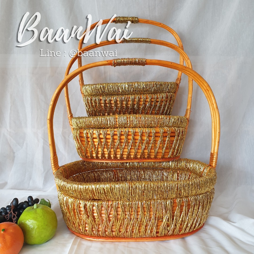 กระเช้า Code-005 VIP ทรงรี - ทรงกลม