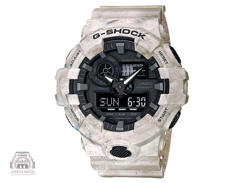 CASIO G-SHOCK นาฬิกาข้อมือ นาฬิกากันน้ำ นาฬิกาของแท้ ประกันศูนย์ CMG 1 ปี รุ่น GA-700WM-5A