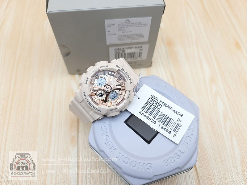 CASIO G-SHOCK MINI นาฬิกาข้อมือ นาฬิกากันน้ำ นาฬิกาของแท้ ประกันศูนย์ CMG 1 ปี รุ่น GMA-S120MF-4A
