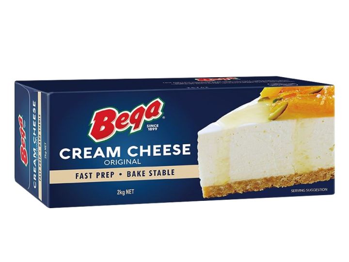 ครีมชีส Bega Cream Cheese Original 2kg. (05-7171)(สินค้าแช่เย็น)