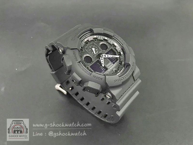 CASIO G-SHOCK นาฬิกาข้อมือ นาฬิกากันน้ำ นาฬิกาของแท้ ประกันศูนย์ CMG 1 ปี รุ่น GA-100-1A1