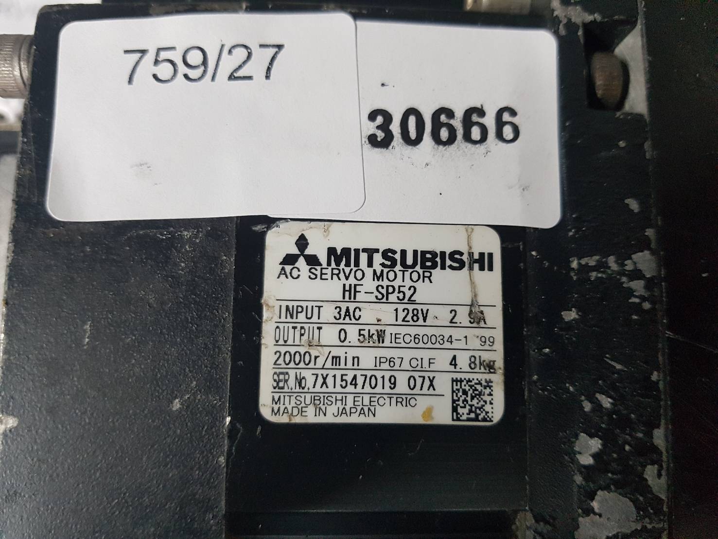 HF-SP52 MITSUBISHI SERVO MOTOR