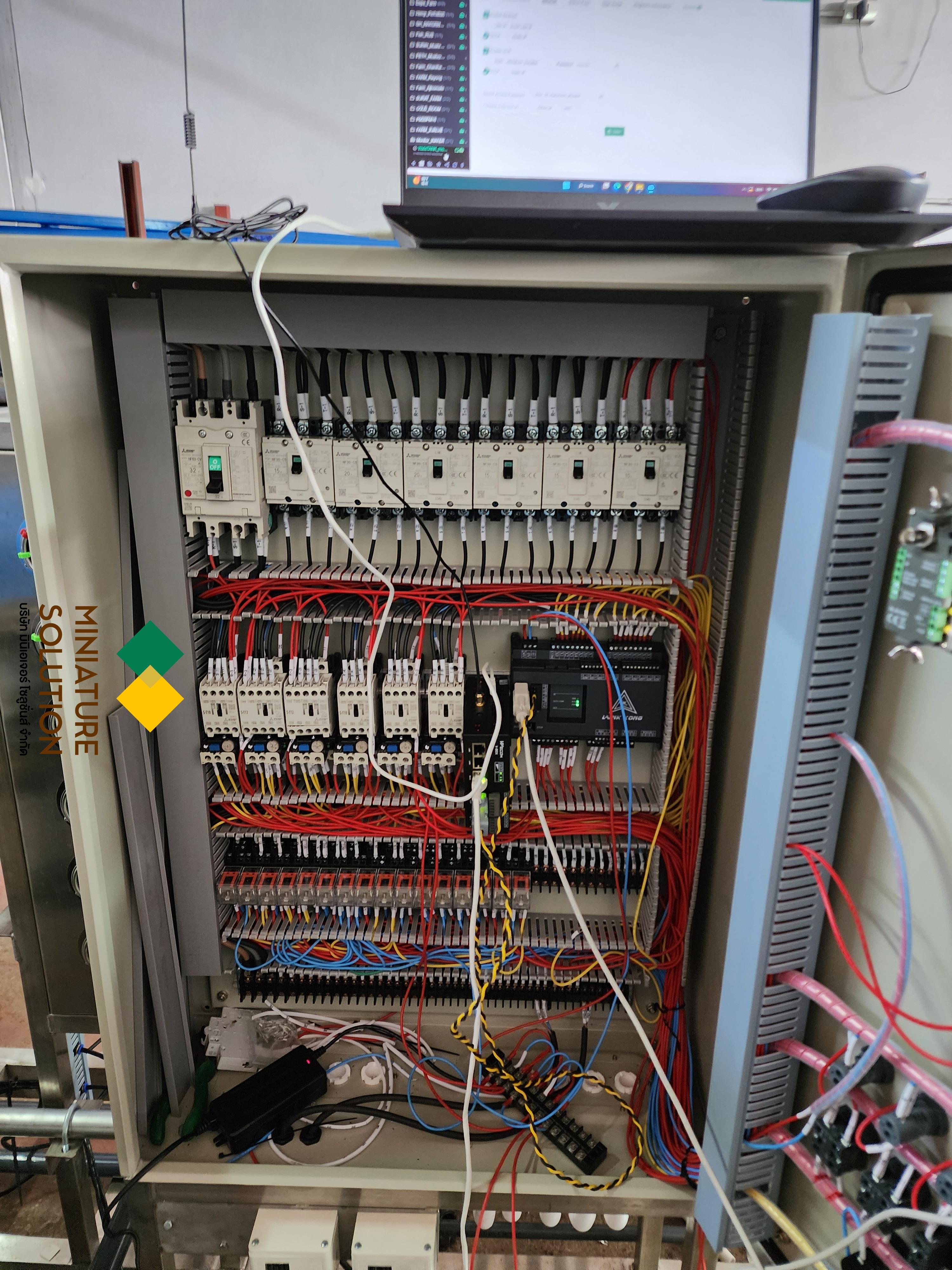 เขียนโปรแกรมควบคุมระบบเครื่องกรองน้ำ ใช้ PLC HMI IIOT