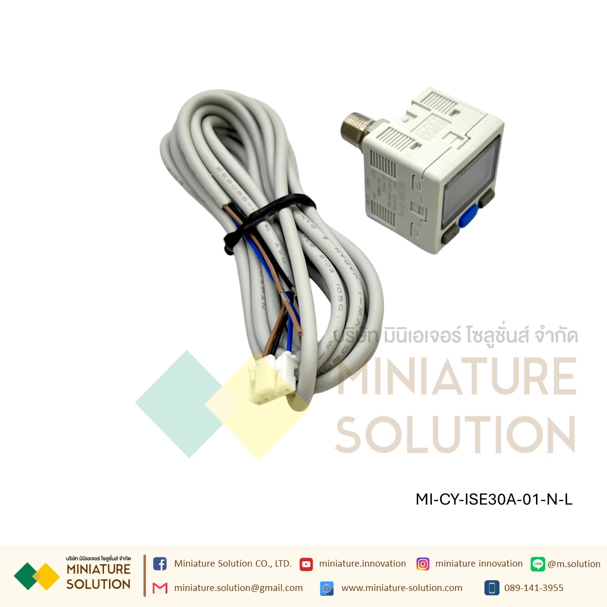 เครื่องวัดความดันดิจิทัล Pressure Switch Original genuine ISE30A-01-N-L positive pressure ZSE30AF-01-N-L mixing pressure