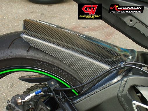 บังโคลนหลังคาร์บอนเคฟล่า Clever Wolf สำหรับ ZX10R ปี 2016+