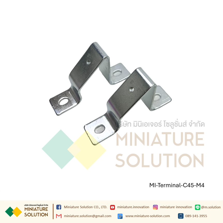 ขายึดปีกนก 45 องศา C45 Guide Rail Slope C45 guide rail bracket (M4 installation type)