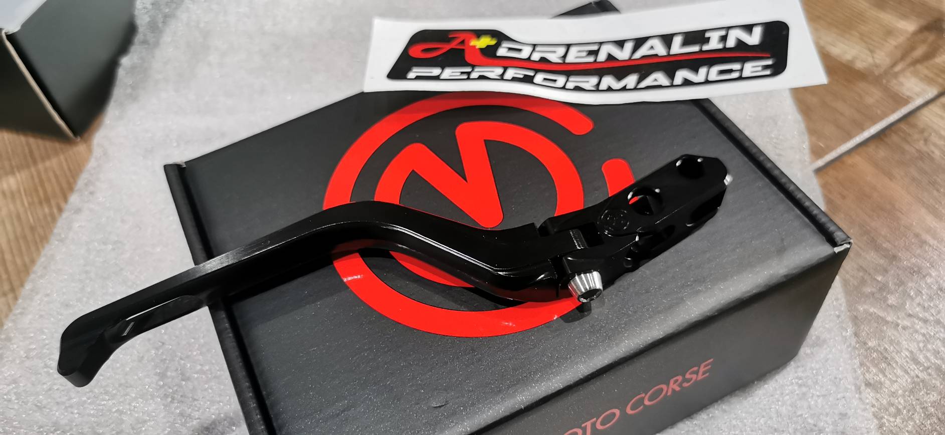 motocorse ก้านเบรค สำหรับ M937 ราคา/ข้าง สำหรับปั๊ม Brembo racing โลโก้แดง รอสซี่ เบอร์ 19x18 ของแท้ italy