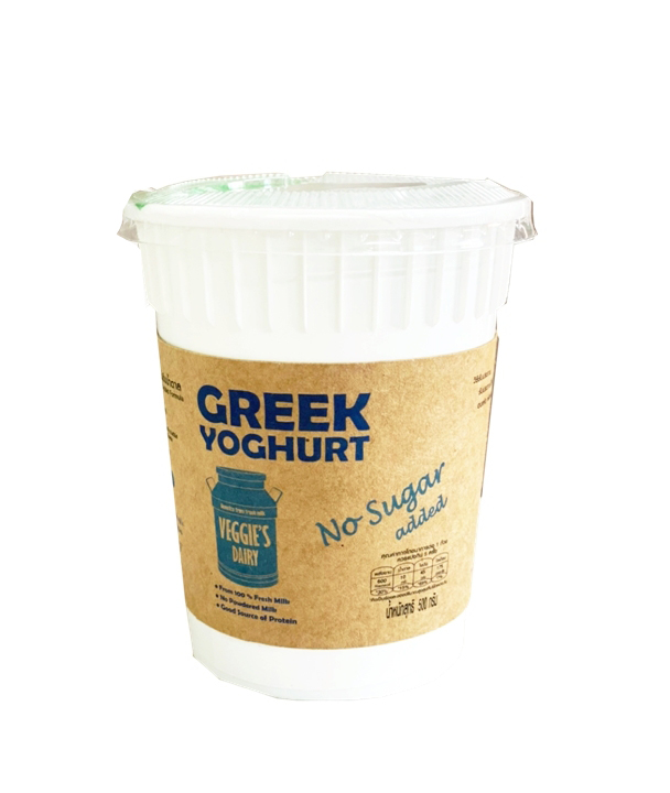Veggie'S Dairy Greek Yoghurt กรีกโยเกิร์ต No Sugar added 500 g. (02-9227)
