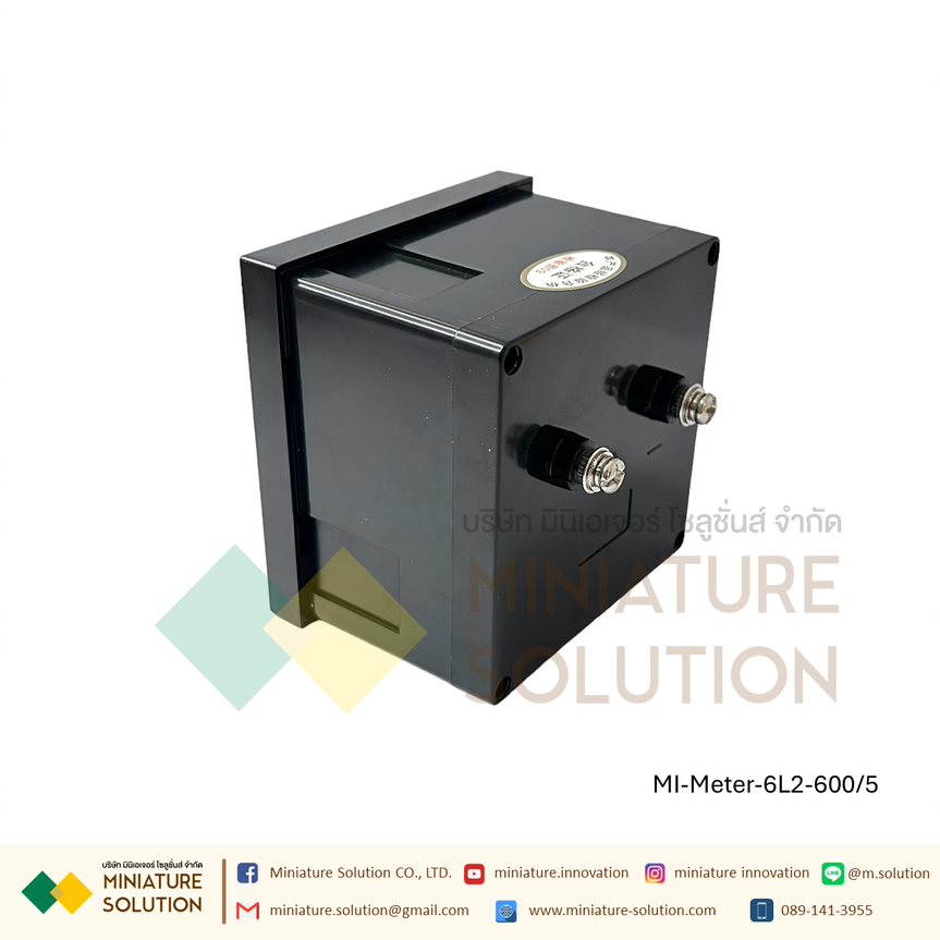 อนาล็อก AC Volt Amp Hz Meter วัดกระแสไฟฟ้า แบบเข็ม มาตรวัดแอมมิเตอร์ โวล์ลมิเตอร์ รุ่น 6L2 80X80 (Amp 6L2-600/5)