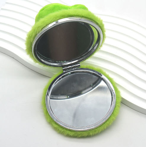 กระจกกลม,กระจกกลมพกพา,กระจกกลมขนตุ๊กตา,กระจกผลิตตามแบบ,ขั้นต่ำ500ชิ้น