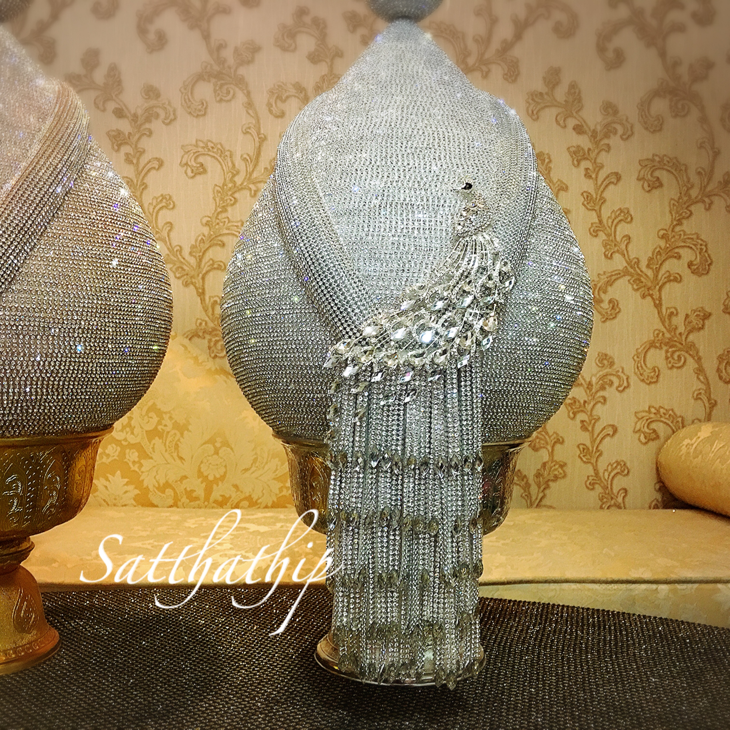 พานพุ่ม - พานพุ่มสักการะ - พานพุ่มเงินทอง - Phan bush