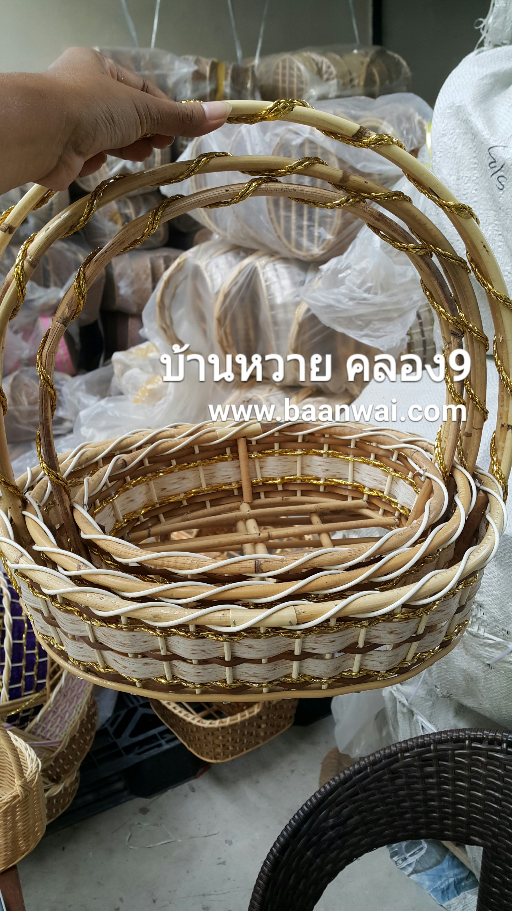 กระเช้า Code-001 ทรงรี